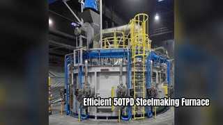 Solution efficace de sidérurgie du four à arc électrique 50TPD