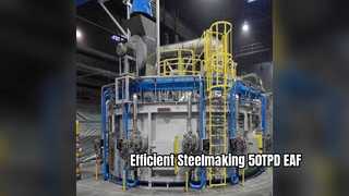 Solution efficace de sidérurgie du four à arc électrique 50TPD