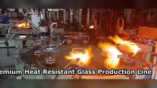 Ligne de production de verre résistant à la chaleur de haute qualité