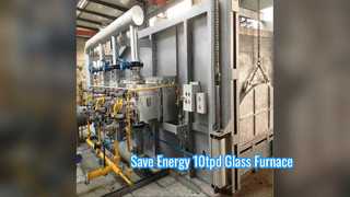 Solution économiseuse d'énergie de verre de silex du four récupérateur 10tpd