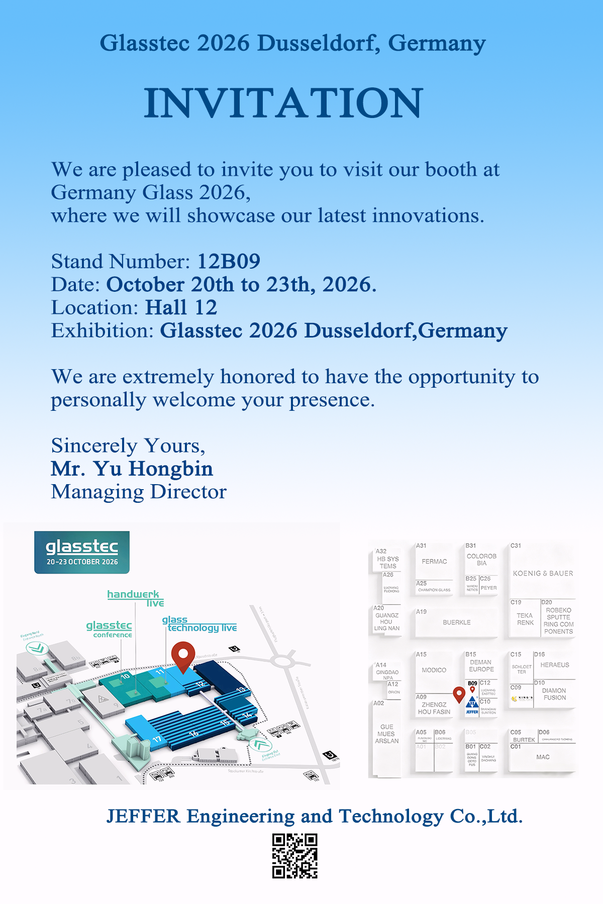 Derniers blogs de l'entreprise sur JEFFER Engineering exposera à Glasstec 2026