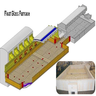 Acheter Fournaise transversale économe en énergie de 300 TPD avec matériaux réfractaires pour la fusion du verre fabrication en ligne