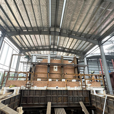 Acheter Système de four de fusion de verre industriel complet 80TPD avec revêtement réfractaire personnalisé pour usine de production de verre fabrication en ligne