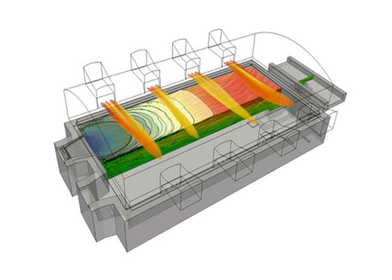 acheter Four de fonte 50T en verre à chaux sodée de matériaux réfractaires online manufacture